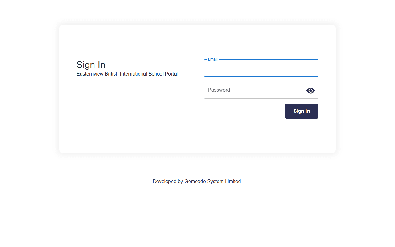 EBIS Portal Website